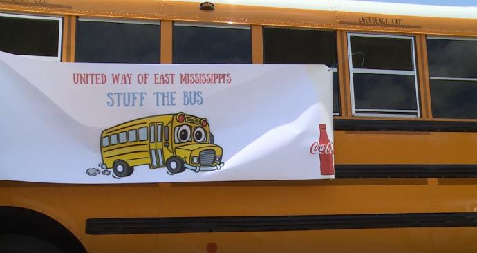 United Way takes Stuff the Bus campaign to Neshoba County