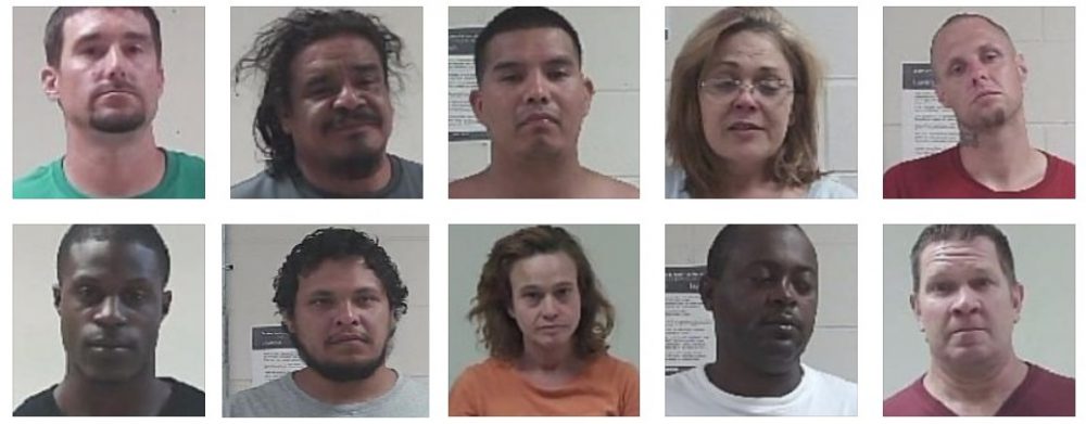 trafficking, DUI and other arrests in Neshoba County