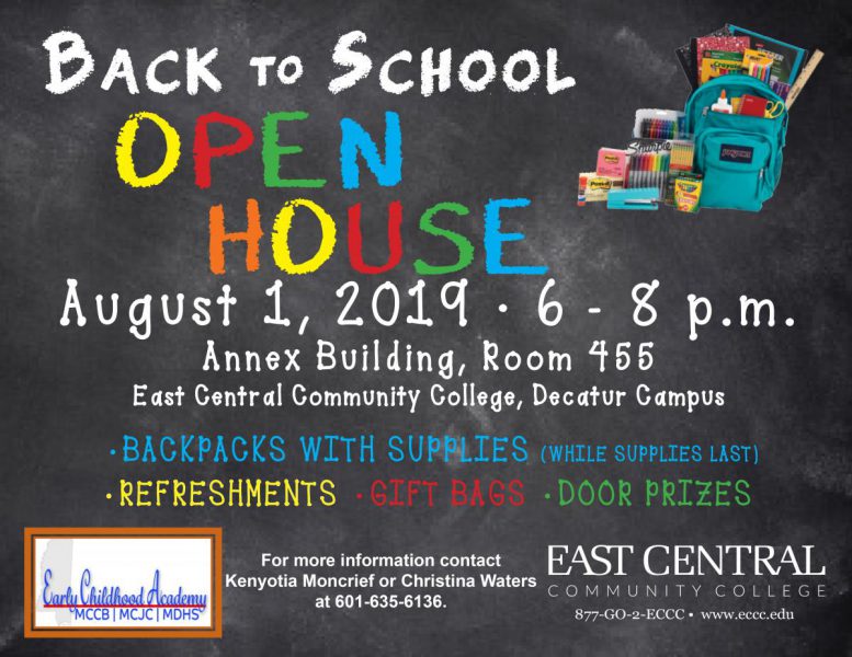 ECCC’s Early Childhood Academy to Hold Open House Aug. 1