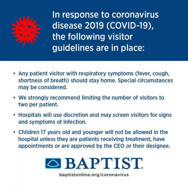 Baptist Leake Visitor Guidelines