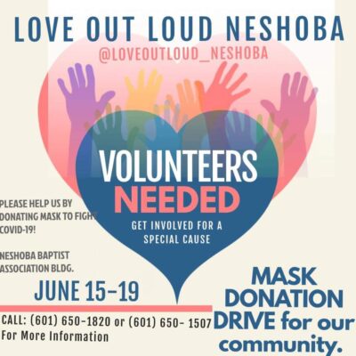 Love Out Loud Neshoba is Requesting Volunteers and Donations