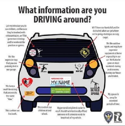 Be Aware: Car Stickers, Logos, and Vanity Plates Can Send The Wrong Message