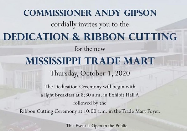 Mississippi Trade Mart Grand Dedication and Ribbon Cutting Tomorrow-Open to The Public