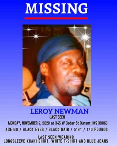 Leroy Newman Is Still Missing, Last Seen In Durant