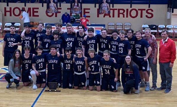 Leake Academy Jr. High Boys Basketball Team Are The Champions!