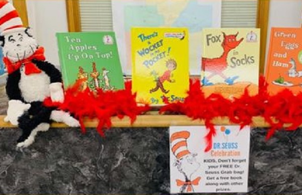 Dr. Seuss Books and Prizes at Carthage Leake Library
