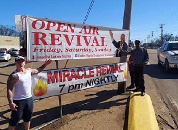 Open Air Revival Continues Tonight In Louisville