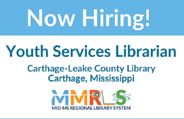 Carthage-Leake Library is Hiring