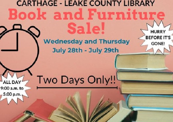 Carthage-Leake County Library Book And Furniture Sale Starts Today
