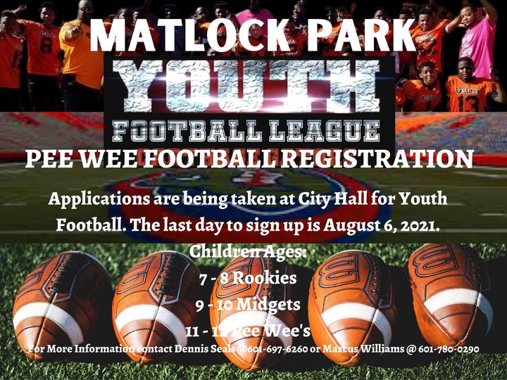 Matlock Park Football Registration Underway
