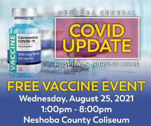 Neshoba General to host vaccine event at Neshoba Coliseum – Wednesday, August 25