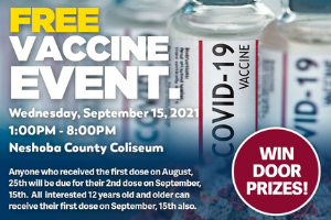 Neshoba General Hosting Vaccine Event at Coliseum.