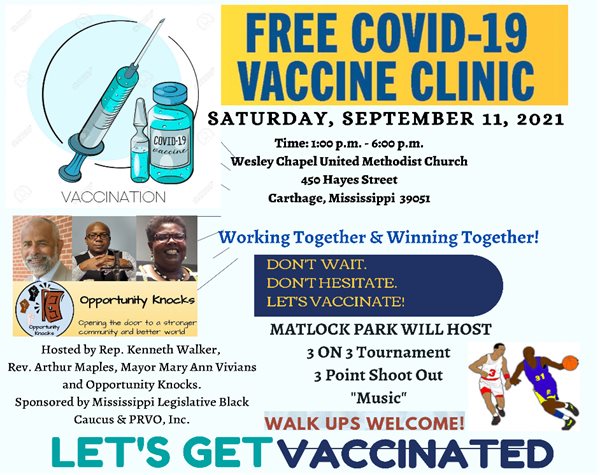 Vaccination Clinic at Wesley Chapel in Carthage