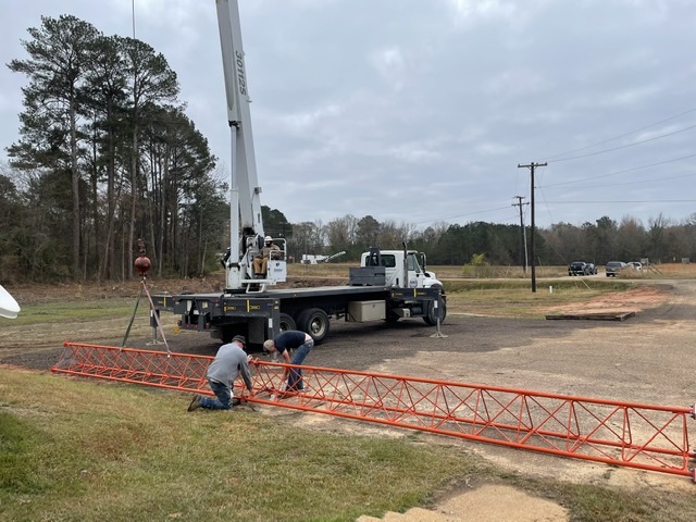 Video: Tower construction begins at Boswell Media studio