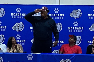 McAdams football star signs with Mississippi State