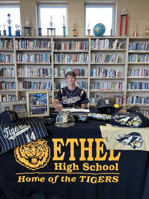 Ethel baseball player signs with local community college
