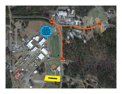 Photo: Road closures due to Choctaw Indian Fair