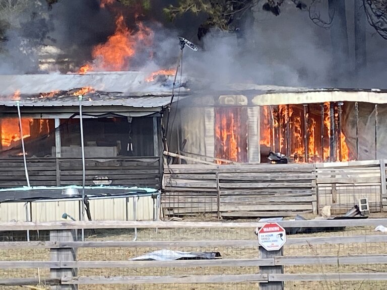 Home Lost to Fire Saturday in Leake County