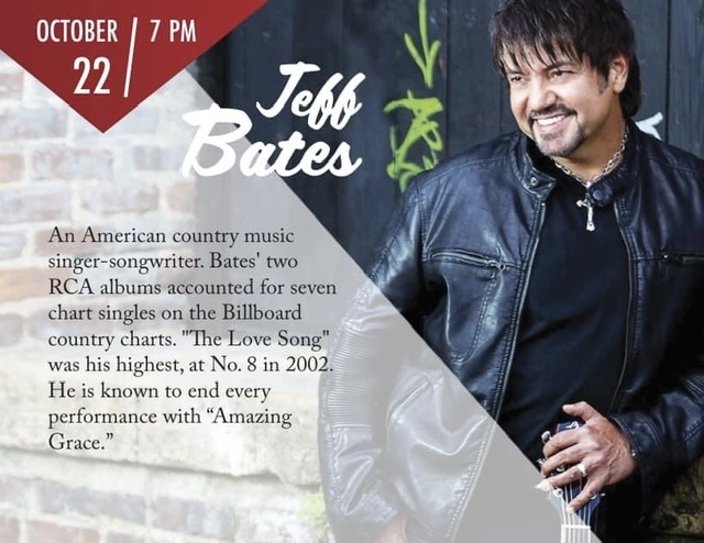 Jeff Bates to kick off Skipworth Pefrorming Arts Center concert series this Saturday