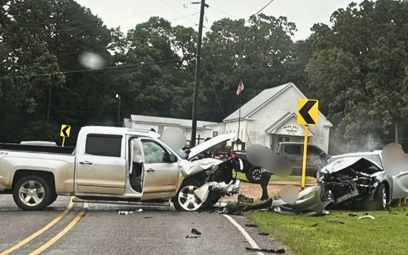 One Person Injured in Two-Vehicle Crash on Mars Hill Road