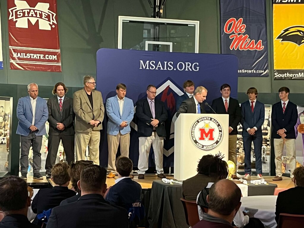 Audio/Photos: Leake Academy players and coaches preview state championship at MAIS Media Day