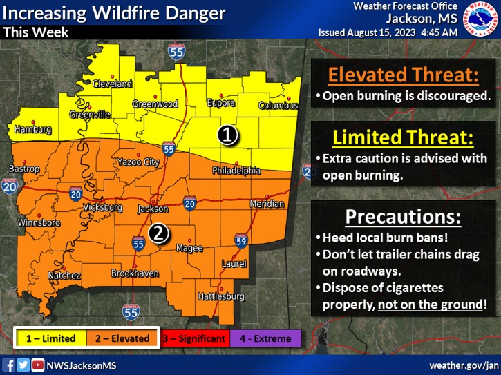 With Some Heat Relief Today, a New Concern: Fire Danger