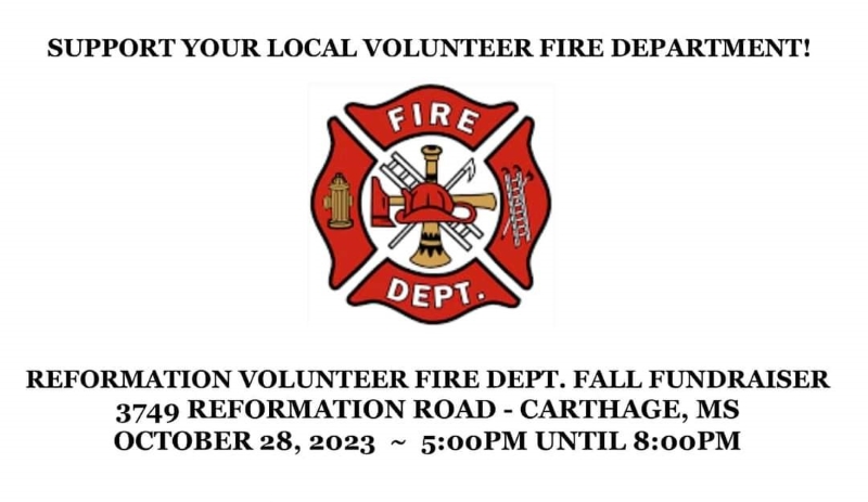 Reformation Volunteer Fire Department Fall Fundraiser Coming Soon