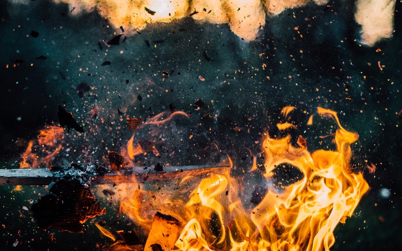 Officer and Firefighters Respond to Couch Fire at Belhaven Apartments