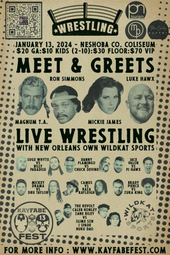 Professional wrestling returns to central Mississippi Jan. 13