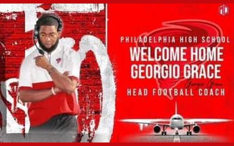 Georgio Grace named head football coach at Philadelphia