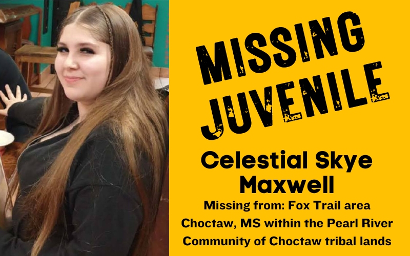 UPDATE: FOUND SAFE: Celestial Skye Maxwell Missing from Pearl River Community