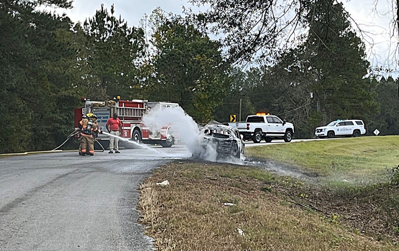 Update: Road Clear from Vehicle Fire in Neshoba Tuesday Morning