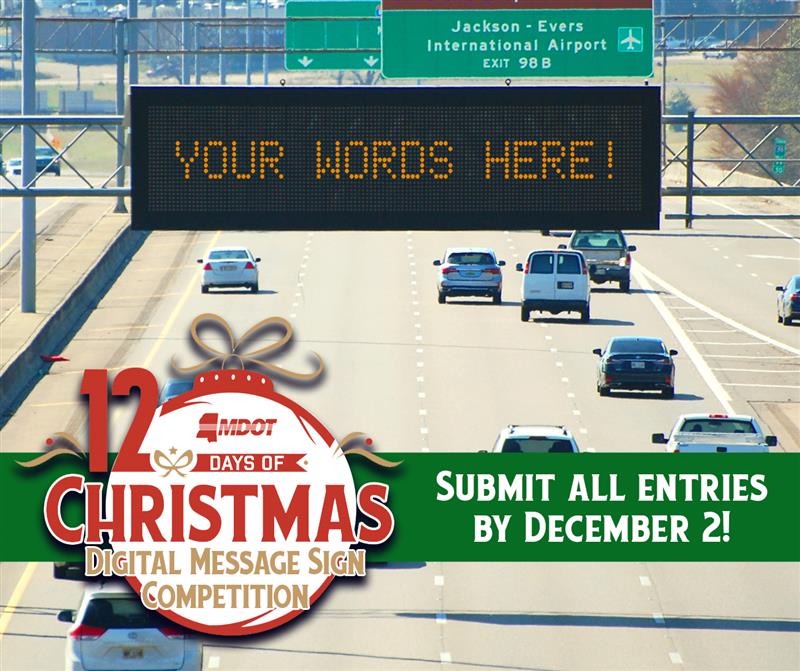 MDOT’s 12 days of Christmas sign contest is back!