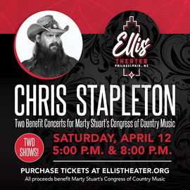 Chris Stapleton to perform at historic Ellis Theater