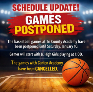 Leake Academy basketball games postponed/cancelled due to weather