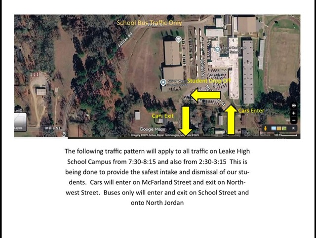 Leake High School Updates Traffic Flow for Drop-Off and Pick-Up