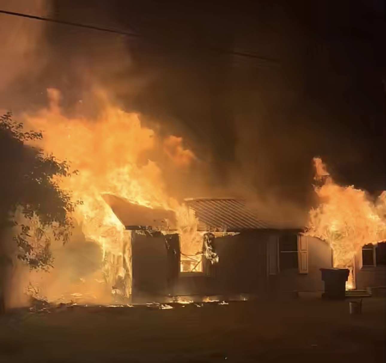 House Destroyed in Fire Sunday Night in Kosciusko