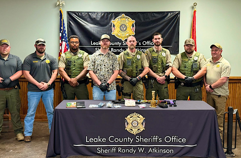 Leake County Drug Bust Yields Large Amount of Meth