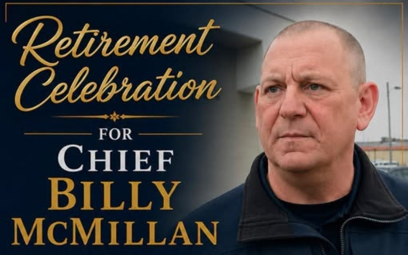 Retirement Celebration for Carthage Police Chief Billy McMillan this Friday