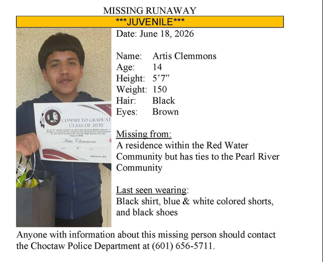Teen reported missing after running away
