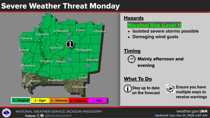 Rain, Storms Expected Locally on Monday