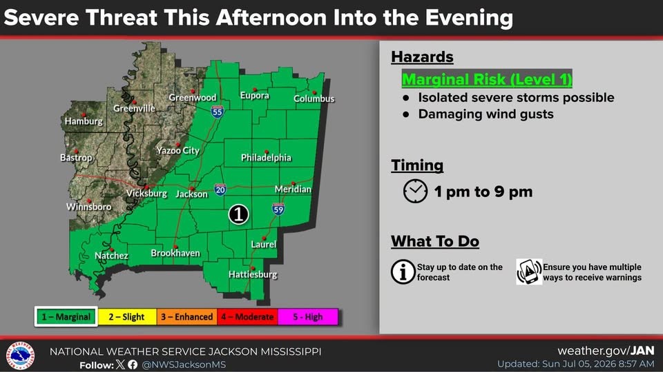 More Storms Expected Locally Today