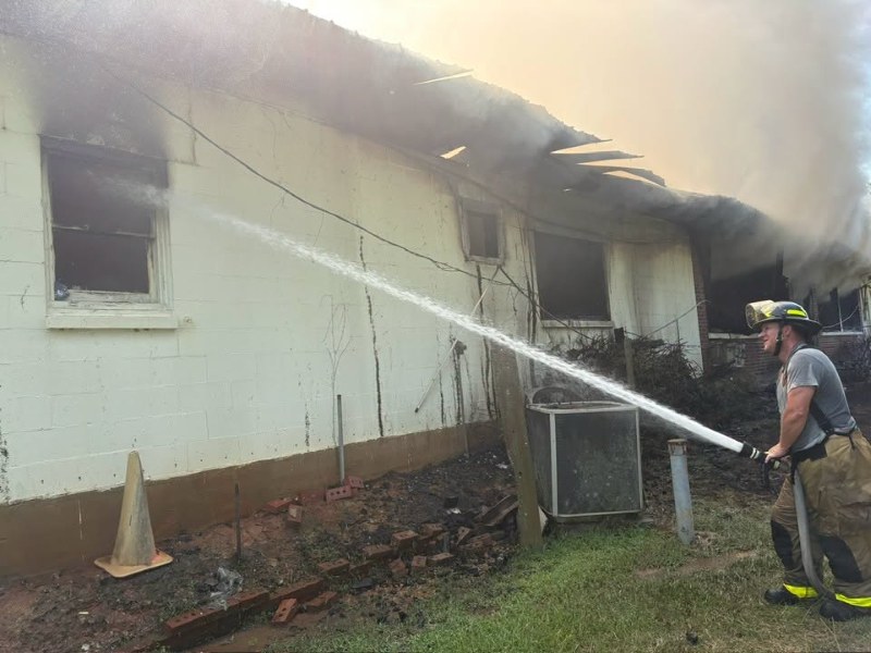 Fire at Sam Presley VFW Post 4970 in Carthage Tuesday