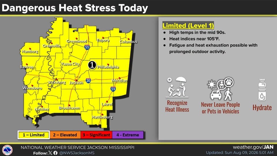 Dangerous Heat Forecast in This Area